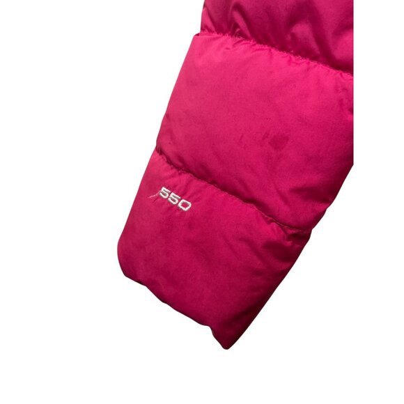 The North Face Girls Pink Puffer Jacket XS 6 Lightweight Down Insulated Outerwea - Picture 8 of 8